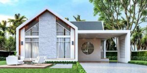 design a house in nordic style, thai style